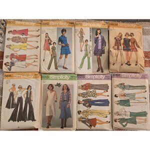 Vintage 1970's Simplicity Sewing Patterns